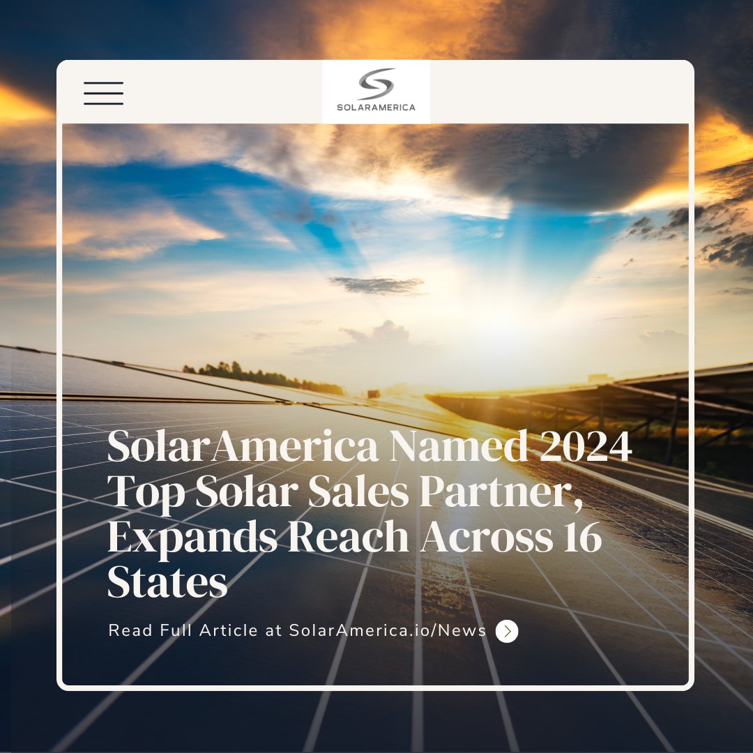 Solaramericaio's tweet photo. 🌟 Big News! 🌟

We're thrilled to announce that SolarAmerica has been named one of the 2024 Top Solar Contractors! 🌞💡

https://t.co/ClgKuV4grm 

#solarenergy #solarpower #solarpanels #gosolar #gogreen #solarcommunity #solaradvocate #solartips #solarfacts #solarpowered https://t.co/CtYgxTq1uu