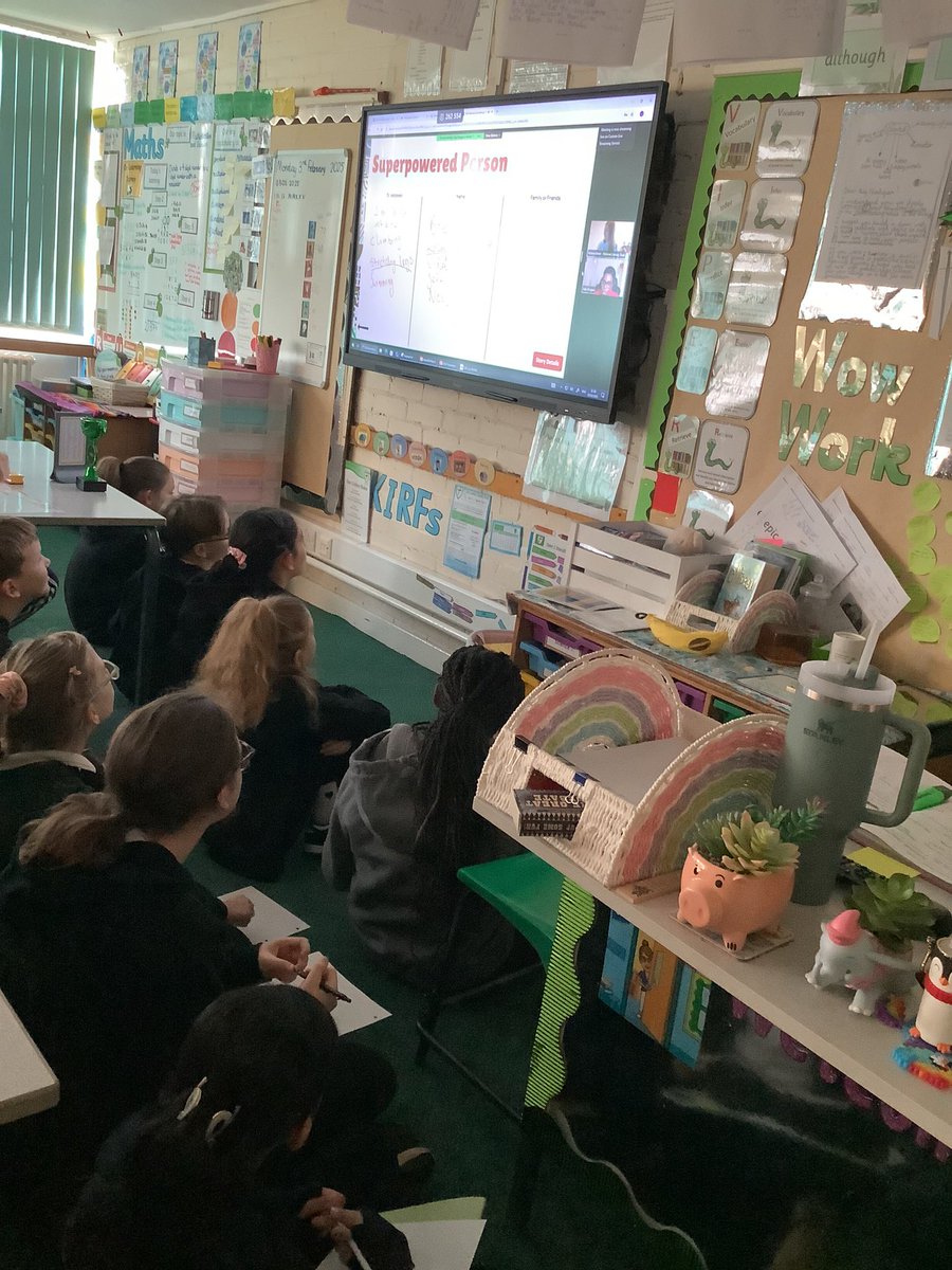 Literacy_Trust's tweet image. "You inspired a lot of young writers!"

This morning, children in 1,350 classrooms took part in our #NationalStorytellingWeek event with @TolaOkogwu and created their own superheroes inspired by Onyeka and the Academy of the Sun. 

We can't wait to see the stories they create!