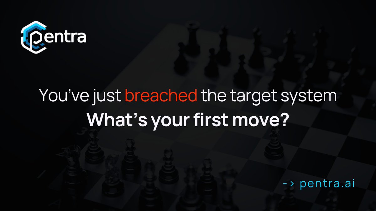 pentra_ai's tweet photo. You just gained access to a target system during a pentest. The clock is ticking—what’s the first thing you check? Credentials? Sensitive files? System configs?

Drop your go-to first move. 🔍💻 https://t.co/3jhoSMZie1