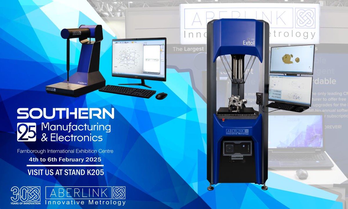 Aberlink (@aberlink) on Twitter photo Southern Manufacturing & Electronics 2025 opens its doors tomorrow!
Come down to stand K205 where we have a tremendous amount of new CMM hardware and software functionality to show you so don't miss out!
Register for your free entrance ticket here!:
southern-manufacturing-electronics.com/register-your-… Southern Manufacturing & Electronics 2025 opens its doors tomorrow!
Come down to stand K205 where we have a tremendous amount of new CMM hardware and software functionality to show you so don't miss out!
Register for your free entrance ticket here!:
southern-manufacturing-electronics.com/register-your-…