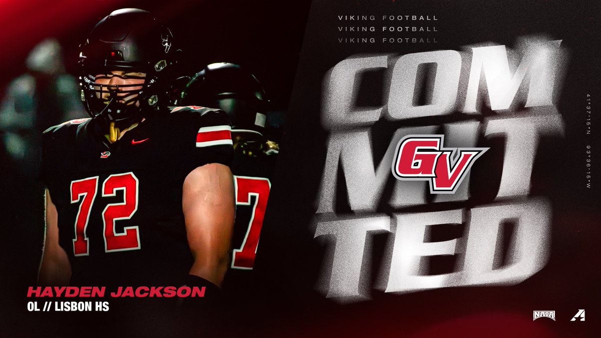 Hayden Jackson (@haydenjackson72) on Twitter photo I am excited to announce that I will be continuing my academic and athletic career at Grand View University! And I am grateful for all the support I have received from my family and coaches. <a href="/LisbonLionFB/">Lisbon Football</a> <a href="/Coach_DutchOL/">Adam Dutcher</a> <a href="/GVVikingFB/">Grand View Football</a> <a href="/KnockJordan/">Jordan Knock</a> <a href="/CoachEJGVU/">EJ Peterson</a> I am excited to announce that I will be continuing my academic and athletic career at Grand View University! And I am grateful for all the support I have received from my family and coaches. <a href="/LisbonLionFB/">Lisbon Football</a> <a href="/Coach_DutchOL/">Adam Dutcher</a> <a href="/GVVikingFB/">Grand View Football</a> <a href="/KnockJordan/">Jordan Knock</a> <a href="/CoachEJGVU/">EJ Peterson</a>