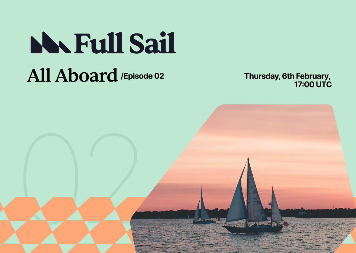 FullSailFi's tweet photo. 📣  Join us for our weekly AMA with the founders of Full Sail Finance!

Catch up with team that is building the most efficient DEX ever, only on Sui.

🗓️ Thursday, 6th February 17:00 UTC.
📍 https://t.co/wyHyvtH4HE

Be sure to tune in and we will see you there! ⛵️🌲 https://t.co/gxzMHN8YHk