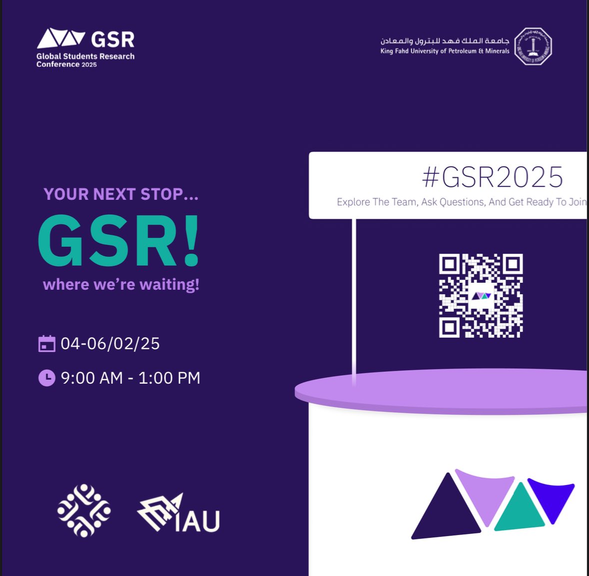 The supreme student council is waiting for you at our next stop, GSR! 🫱🏻‍🫲🏼#ResearchForEveryone #GSR2025
