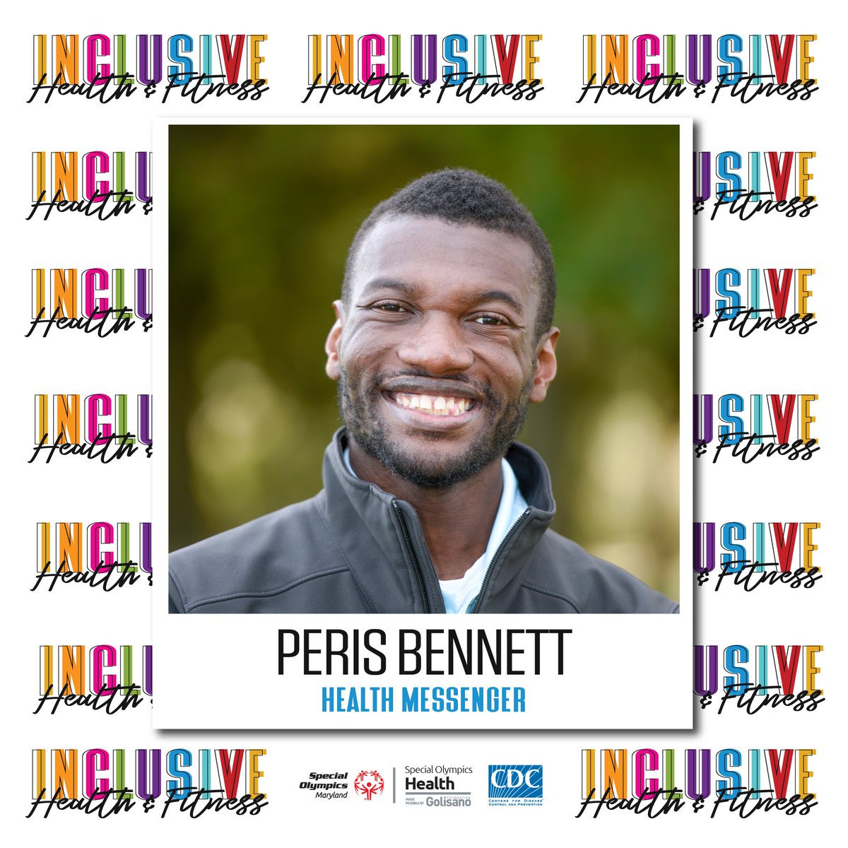 SpOlympicsMD's tweet photo. Restarting one of our favorite series – #HealthMessenger Highlights! 🌟 Peris Bennett is a multi-county athlete competing in 8 sports! 🏅 He became a Health Messenger to improve his fitness &amp; skills for higher-level competition. 💪🔥 https://t.co/tRGI1uzVXp #InclusiveHealth https://t.co/VioVsIwfNR