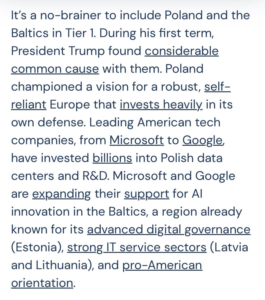 Michał Podlewski (@trajektoriaai) on Twitter photo Polskę 🇵🇱 w zniesieniu restrykcji na chipy wspiera amerykańska instytucja z siedzibą w Waszyngtonie – Centrum Analiz Polityki Europejskiej.
„Nie ma wątpliwości, że Polska powinna znaleźć się w pierwszej kategorii (TIER 1).”
Thank you👏 <a href="/cepa/">CEPA</a> <a href="/pablochavez/">Pablo Chavez</a> <a href="/mattheweitel/">Matthew Eitel</a> Polskę 🇵🇱 w zniesieniu restrykcji na chipy wspiera amerykańska instytucja z siedzibą w Waszyngtonie – Centrum Analiz Polityki Europejskiej.
„Nie ma wątpliwości, że Polska powinna znaleźć się w pierwszej kategorii (TIER 1).”
Thank you👏 <a href="/cepa/">CEPA</a> <a href="/pablochavez/">Pablo Chavez</a> <a href="/mattheweitel/">Matthew Eitel</a>