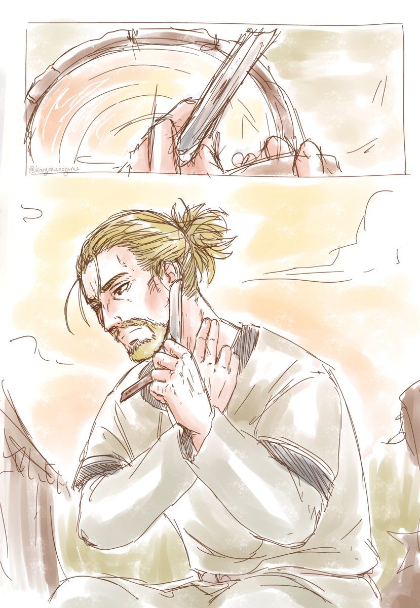 KaizokunoYume's tweet photo. It's February 3rd so it's time for my yearly "Thorfinn miss Askeladd" sketch 🫡❤️‍🩹
#ThorfinnHAPPYBIRTHDAY2025 #VINLAND_SAGA https://t.co/k8KQ018DVc