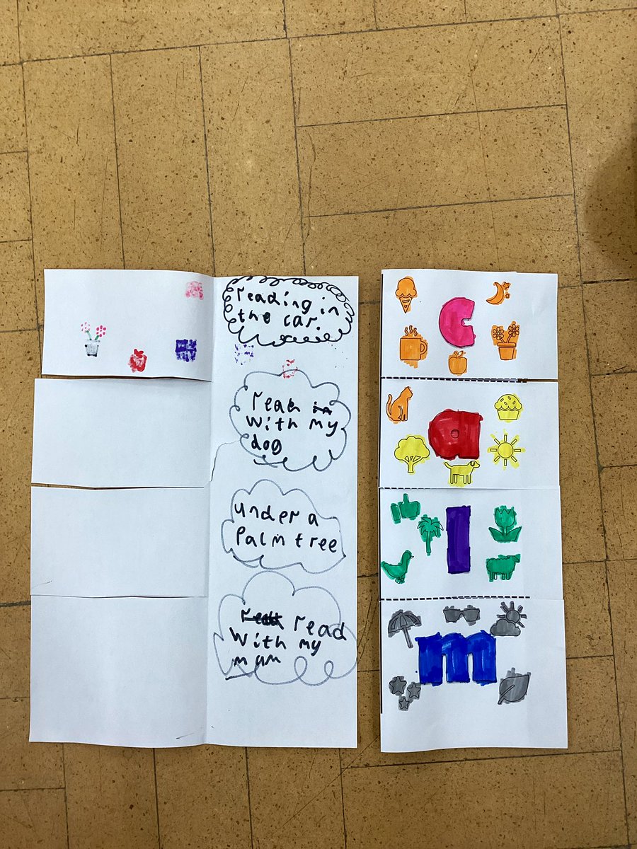 Mindfulness Monday Club was yoga and making a book of ideas of ways we can be calm and relax.