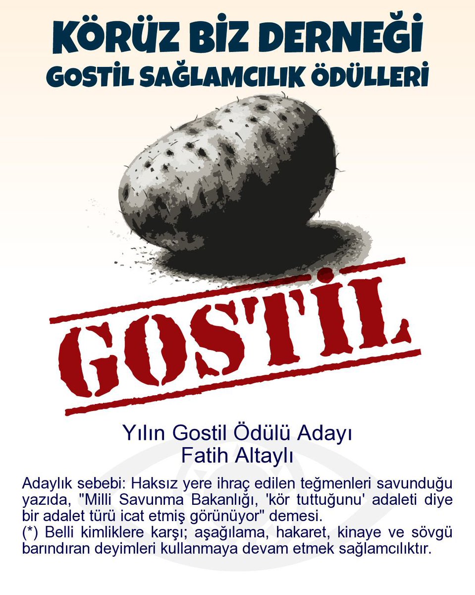 koruz_biz's tweet photo. #Gostillendiniz @fatihaltayli 

Uygunsuz bir benzetme yaptığınızı kabul Edip hatanızı düzeltmek ister misiniz? https://t.co/yt4tSZCWF3