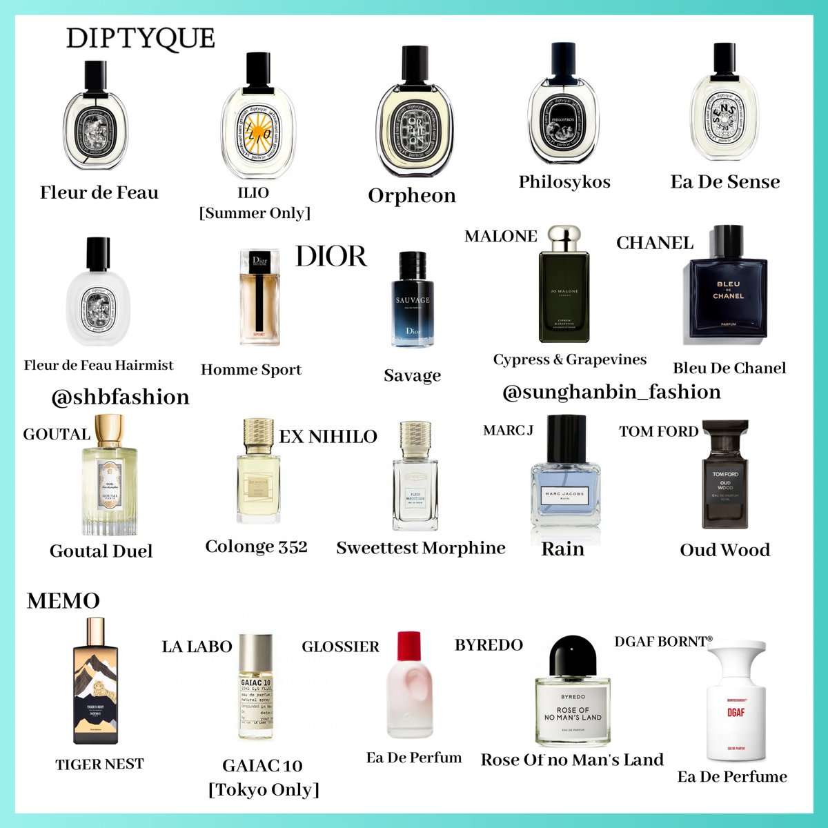 250203 🆕Sung Hanbin Perfume Collection Update