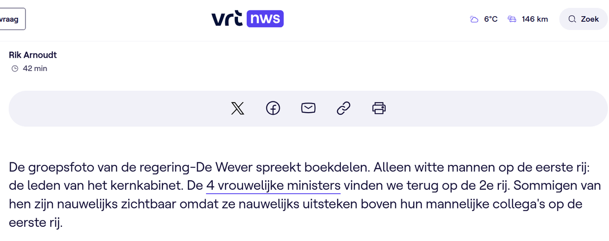 is_veel's tweet photo. "Witte mannen" lees ik op #vrtnws.
#wokisme op @vrt... of journalist Rik Arnoudt die een visuele handicap heeft ?
Maar nee ! Echt witte mannen ! Heb ik nog nooit gezien !
Gelukkig zijn de vrouwen niet wit ! En de Koning !
#vtmnieuws #arizone #regeerakkoord  #terzaketv #deafspraak https://t.co/KTEXwRfCIe
