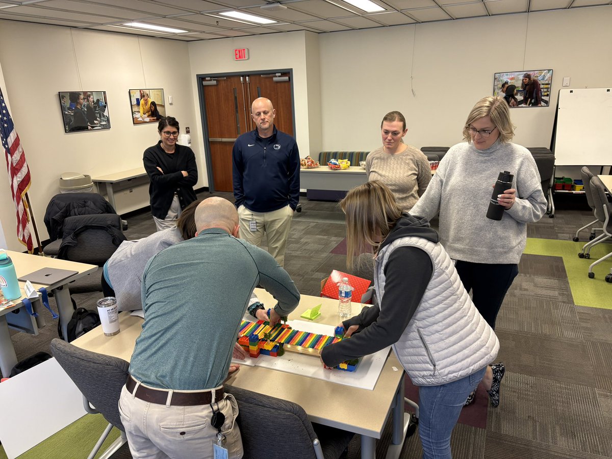 DaveSovine's tweet photo. Our @wcpsmd leadership cohort is building bridges this morning to illustrate the process of building high performing teams. We are fortunate to have such reflective leaders in our schools! https://t.co/a1TPszzajI