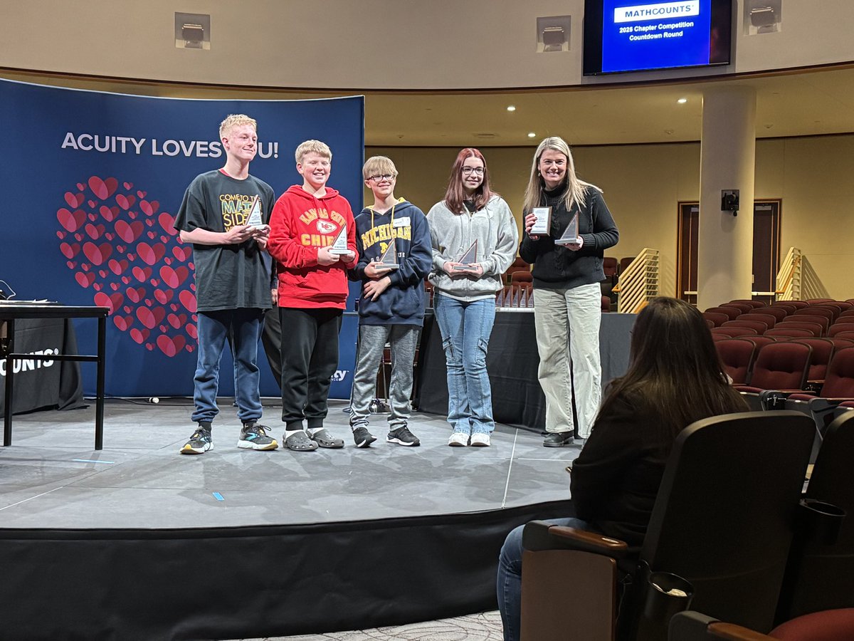 MrMHeim's tweet photo. Our @ParkviewASD students crushed it at the MathCounts Regionals at Acuity this weekend! The team took 2nd place and is headed to STATE! Plus, a huge shoutout to Tyler for finishing in the top 10! Way to go, Jags! #FireUpJags #WeAreASD #MathCounts https://t.co/XFXa0kLHqE