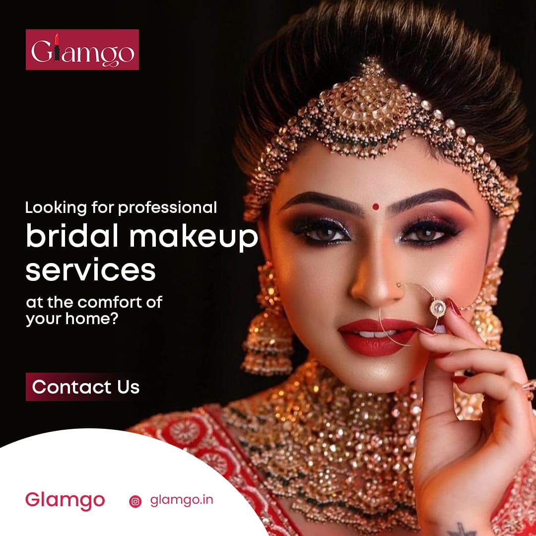 Glamgo_'s tweet photo. Bridal beauty, perfected! 💍✨ Let your wedding glow shine with flawless makeup that makes every moment picture-perfect. 💄 #BridalMakeup #WeddingGlow #GlamGoBrides https://t.co/O502jGo2bG