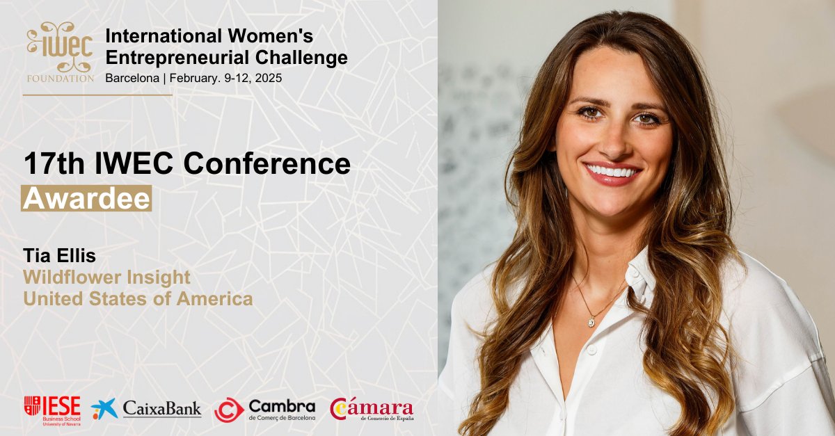 We congratulate Tia Ellis who will accept her award at our conference in Barcelona next week! Kudos on your successes, Tia!