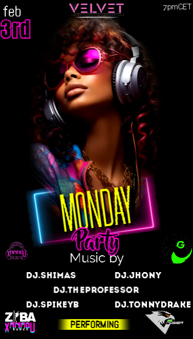 3dxvelvetdjs's tweet photo. We should rename Monday to Musicday
because it is again Velvet Monday - join us at 7PM CET for the best live DJs
#3dxchat #3dxchatevent #3dxevent https://t.co/1SfDdxAeIM