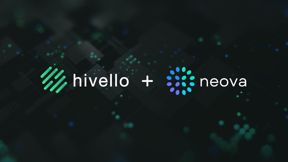 📢 Partnership : Hivello x Neova 🤝

We are teaming up with <a href="/Neova_Protocol/">Neova</a> to explore new possibilities for #decentralized infrastructure.

Together, we’re looking at #node distribution, integration opportunities, and ways to make #Web3 more accessible to everyone. 🌍

Read more