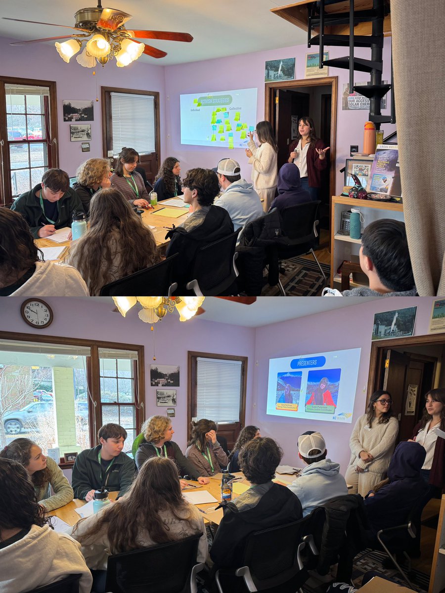 NCWARN's tweet photo. This past week, NC WARN had the amazing opportunity to present to a group of wonderful students at the Quaker Youth Leadership Conference. 

We are truly honored to connect with the next generation of climate activists- the future is in good hands! 🌍✨ https://t.co/kevkWbhs9i
