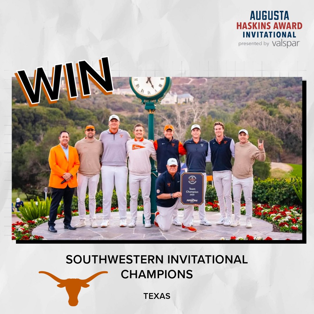 Congratulations to Texas on their first win of the season!

A lot more golf left this spring and we can’t wait to see everyone play!
