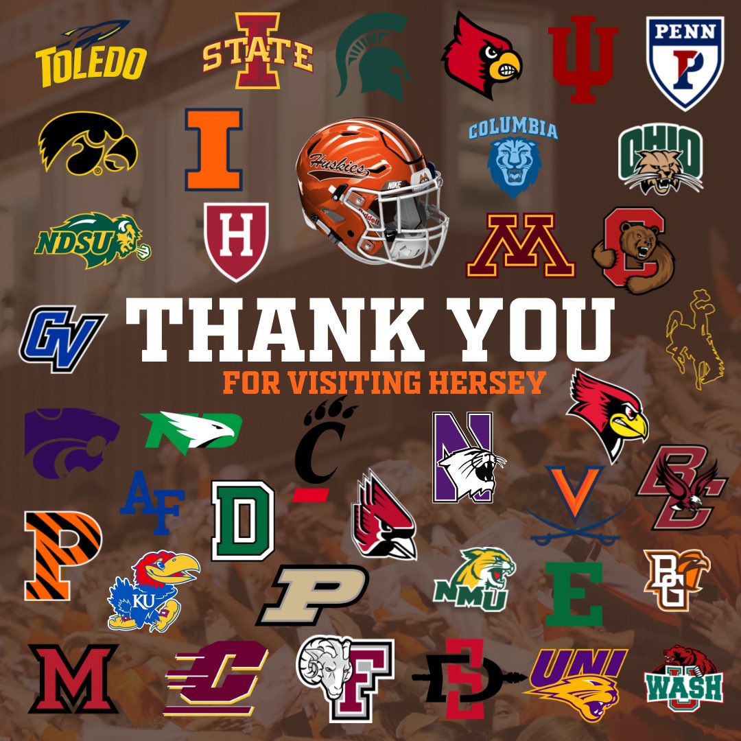 No better time to be a DAWG! Thank you to all the programs who visited Hersey. See you all in the spring. 🟫🟧⬜️🦴#winwithcharacter