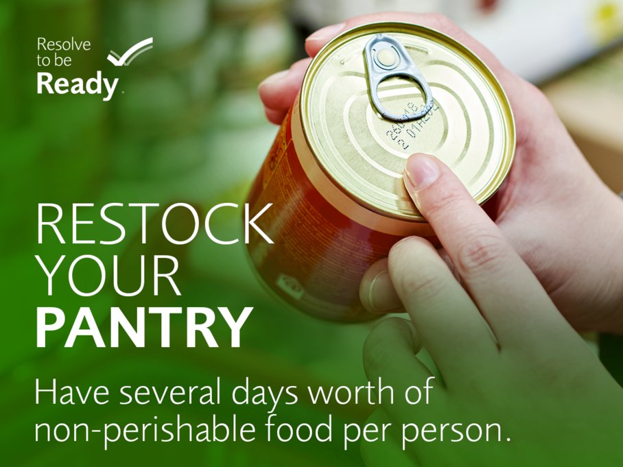 readyCityGR's tweet image. February is National Canned Food Month! 🥫 Make sure your pantry has at least 3 days of non-perishable food for emergencies. Check expiration dates &amp;amp; rotate stock regularly! #ResolveToBeReady #PrepTips #StockedAndReady