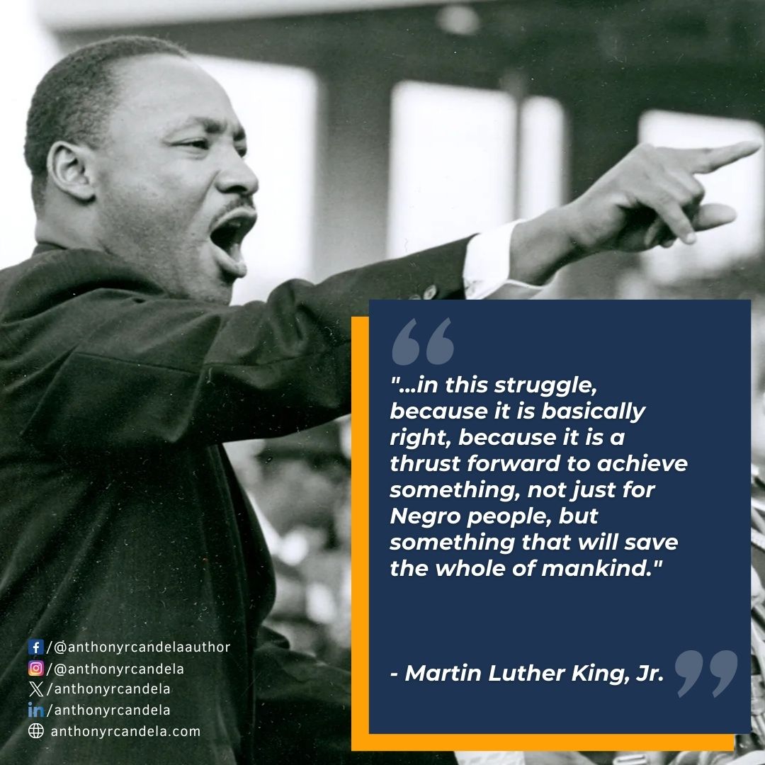AnthonyRCandela's tweet photo. When interviewed by the BBC, Martin Luther King, Jr. admitted that he sometimes felt inadequate but found assurance in the simple rightness of what he and the Civil Rights movement were advocating for.
Source: https://t.co/JAVKqo1ds1
#MLKLegacy #JusticeForAll #EqualityForward https://t.co/LSywhriJ6R