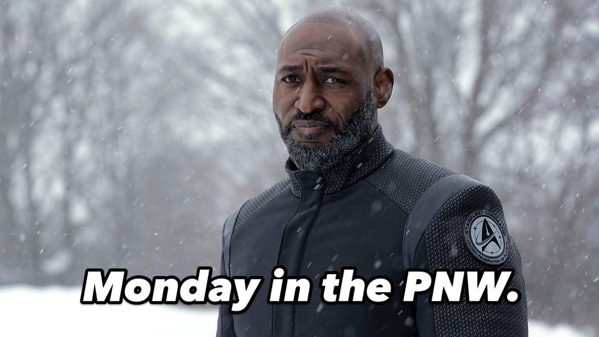 Me looking at my car this morning. Stay safe out there!

#startrek