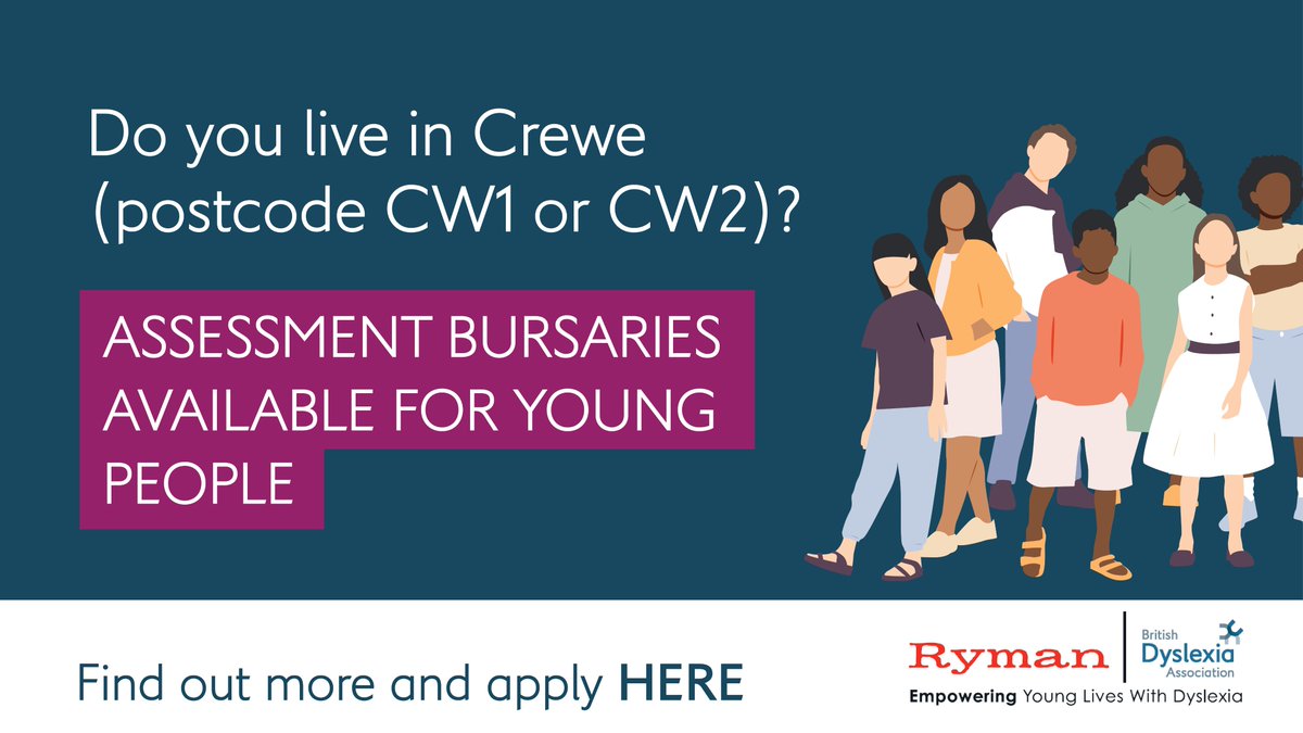 We are delighted to announce the launch of a new round of dyslexia assessment bursaries for 2025, made possible through our partnership with <a href="/TheoPaphitis/">Theo Paphitis</a>  and his team at <a href="/RymanStationery/">Ryman</a> .

This initiative will provide 40 dyslexia assessments for young people aged 12–21 from