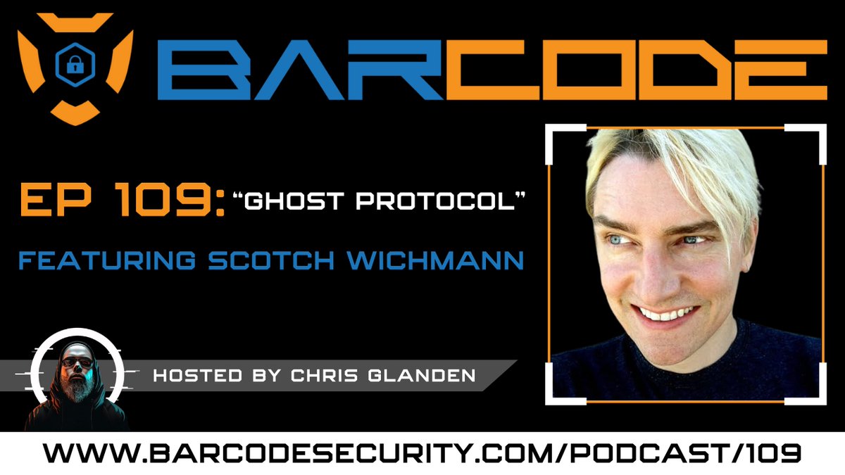 BarCodeSecurity's tweet photo. NEW EPISODE ALERT featuring @scotchwichmann | Cybersecurity Expert and Paranormal Researcher
π» WEBSITE: https://t.co/h9fFH0shS7
π§ APPLE PODCASTS: https://t.co/S792lbHtMi
βΆοΈ YOUTUBE: https://t.co/YTKCV43ul5
#Cybersecurity #Hacking #ParanormalTech #RemoteViewing https://t.co/NolJOfxbRi