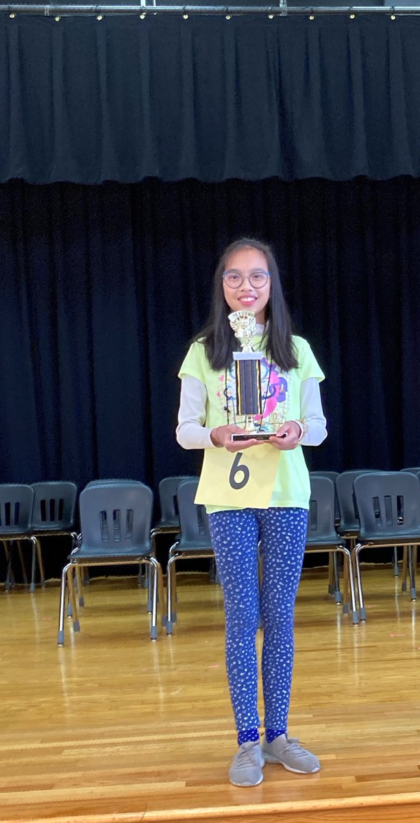 MathCounts123's tweet image. Hong competed in the district spelling bee this weekend and won! She will be representing FBISD in the regional bee in March.

Congratulations, Hong! 🎉 @BPE_Broncos