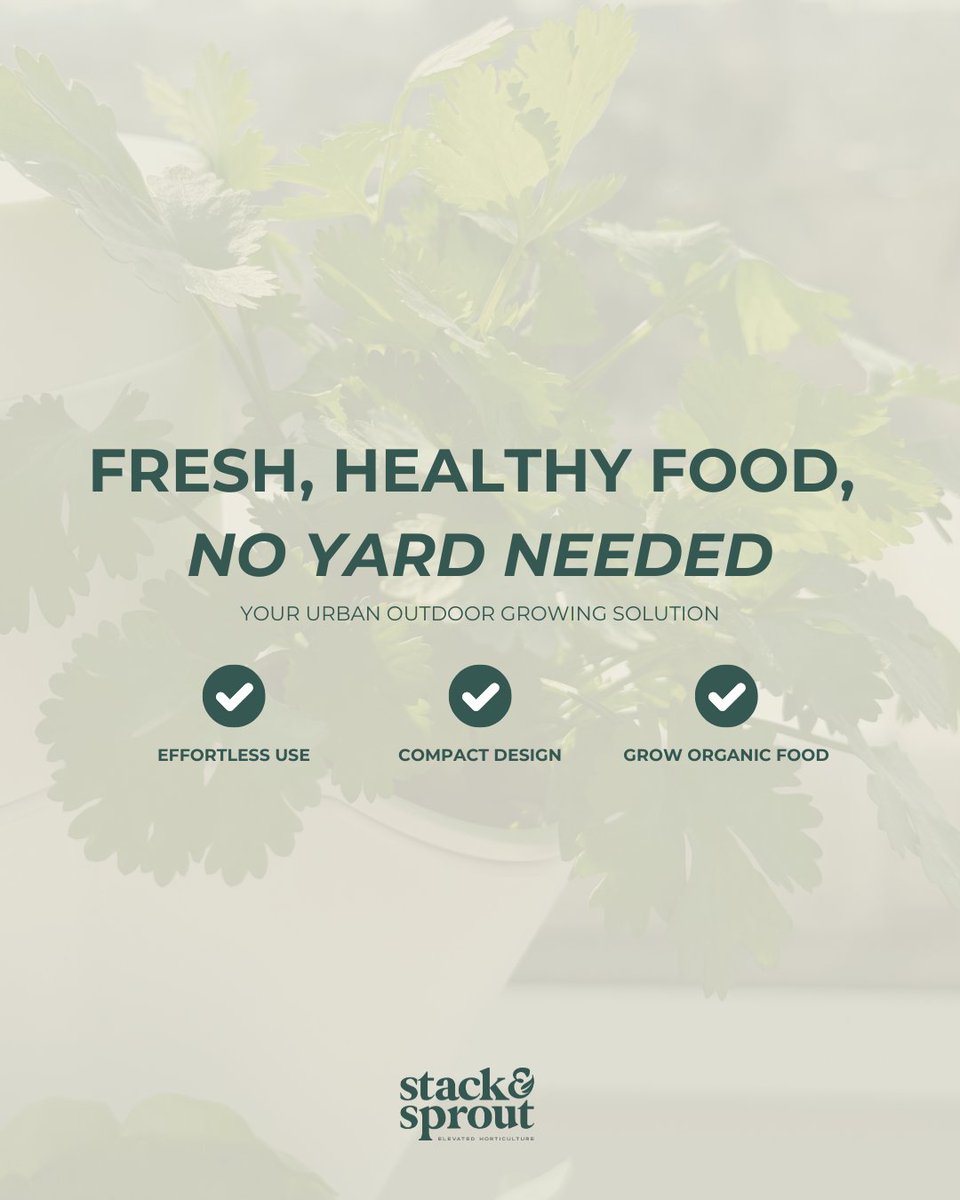 StackandSprout's tweet photo. Grow fresh, organic food anywhere—no backyard needed! 🌱🏡 

Stack &amp; Sprout makes urban gardening easy with a sleek, space-saving design. ✨ https://t.co/qBlKcAqEkc