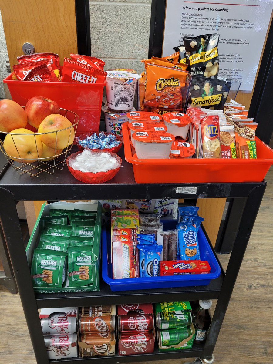 One of my favorite parts of being a coach is celebrating, recognizing, and validating teachers. Teachers who opened their classrooms for learning walks received notes from their peers describing how they've inspired them to adapt their instructional practice (+ snacks!)