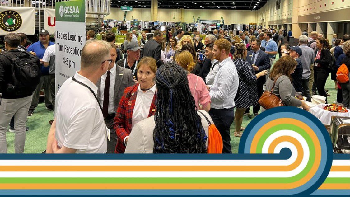 GCSAAConference's tweet photo. How will you lead turf together? Join us Wednesday for #LeadingTurfTogether presented in sponsorship with @SyngentaTurf (3:00 in SDCC Ballroom 20). Reception to immediately follow. #GCSAAConference https://t.co/6SCR0ED1H9 https://t.co/jNyEWmoPU8