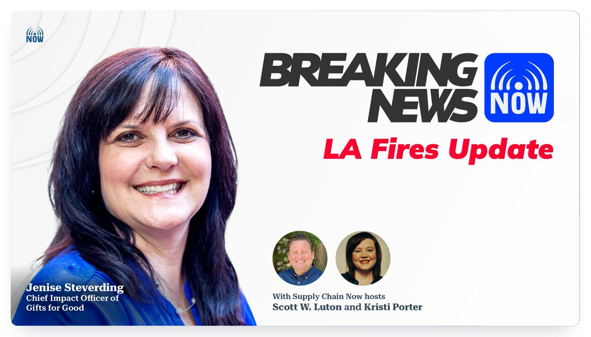 🔥 Breaking News Now – First Episode! 🔥
Hosts <a href="/ScottWLuton/">Scott W. Luton</a> &amp; <a href="/kporter9876/">Kristi Porter</a> sit down with Jenise Steverding of <a href="/GiftsForGoodHQ/">Gifts for Good®</a> to discuss the California #wildfires, first responders, and how YOU can help.

🎧 Listen here: podcasts.captivate.fm/media/034accdd…
