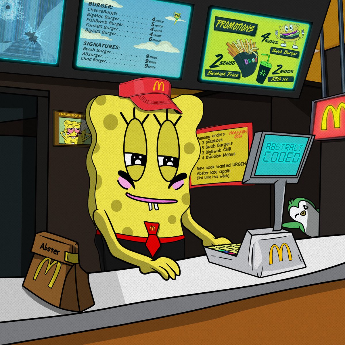 bwobcoin's tweet image. This week, I am leaving my job. Bwobthers, I’m coming to @AbstractChain. Are there any bwobish people here?