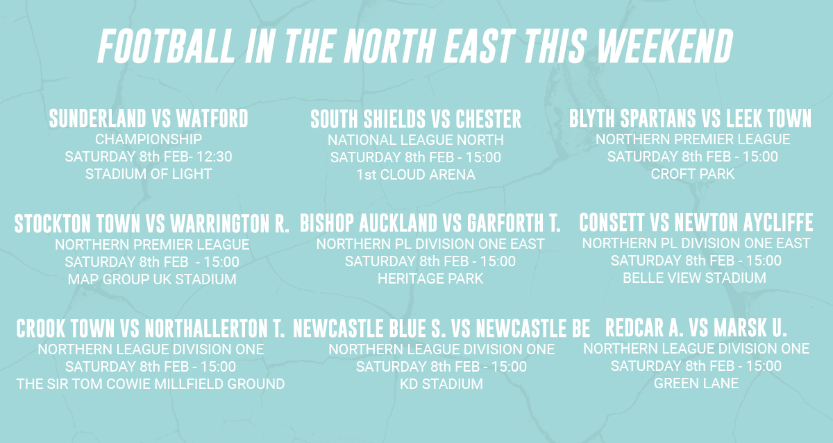 What football is on in the North East this weekend? ⬇️