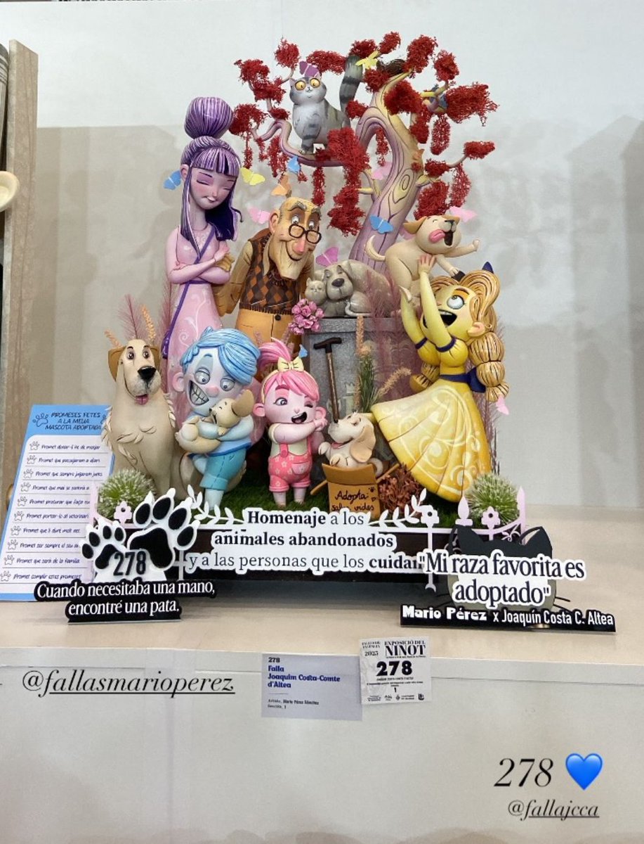 ¡¡¡Millor Ninot Infantil de la Secció Primera!!! Mi raza favorita es adoptado de @fallasmarioperez <a href="/djmarioperez/">Mario Perez</a>
#Vota278