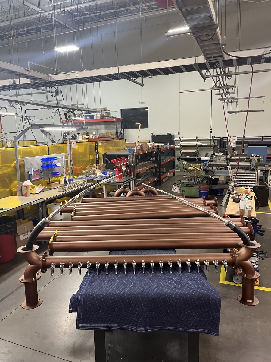 Can you believe all of these pipes are part of one single draft system?! 🤯 This 20-faucet tower is soon to be installed at a secret location, but don't worry - we’ll be sharing installation footage with you ASAP!🎥 We can’t wait to see this vision come to life!✨💥