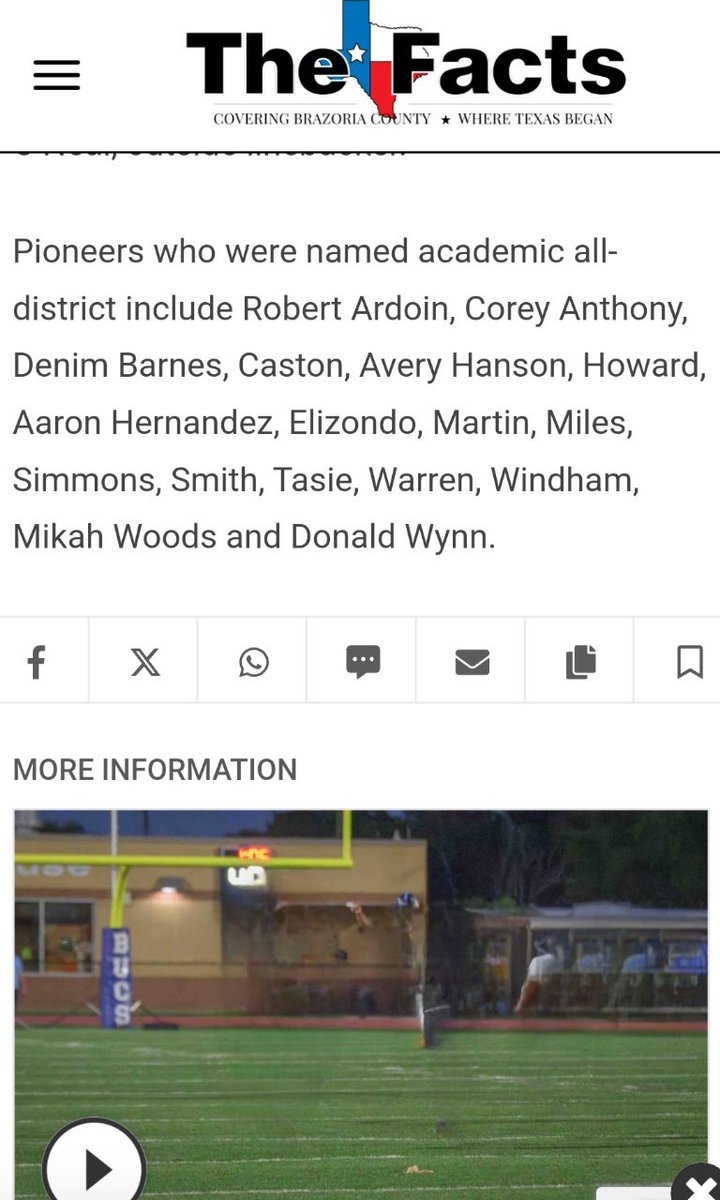 Academic All District 📚 Putting in work on and off the field 🏈, bringing dedication.  #BlazeTheTrail <a href="/coachrgarza/">Ray Garza</a> <a href="/DubG18/">Will Gulley</a> <a href="/ICHS_Sports/">Iowa Colony High School Athletics</a> <a href="/IC_Recruiting/">Iowa Colony Pioneers Recruiting</a> <a href="/IC_PioneersFB/">Iowa Colony Football</a>