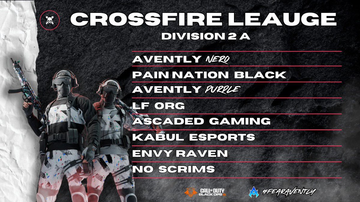 Aventlygg's tweet image. We are ready!!! Team White eröffnet morgen die crossfire Season für uns in D2B.

Spieltermine usw folgen in kürzer 🗣️