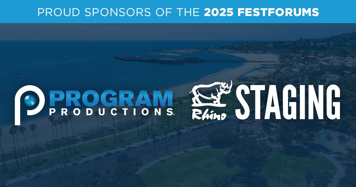 ProgramProd's tweet image. Program Productions &amp;amp; Rhino Staging are teaming up to sponsor this year’s @FestForums!

As providers of tech-based labor solutions for event logistics, labor challenges, employment laws, and worksite safety, both teams are proud to take part in this year’s event. See you there!
