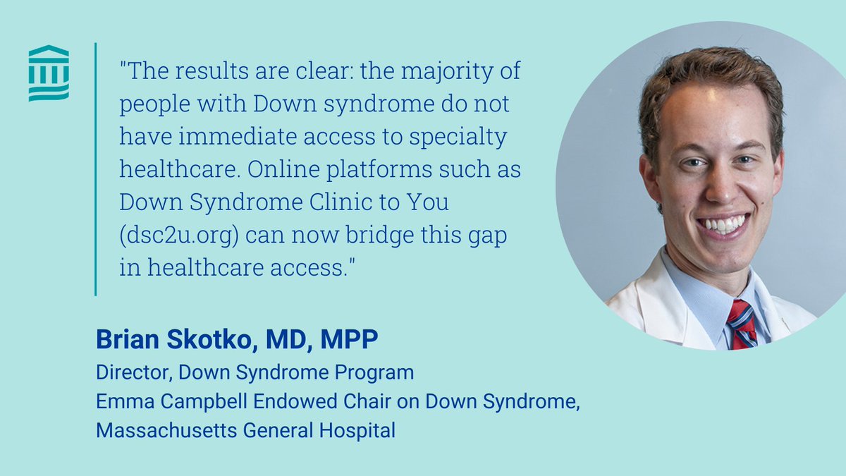 Mass General Brigham Research (@mgbresearchnews) on Twitter photo In a recent study, researcher <a href="/brianskotko/">Brian Skotko</a> from <a href="/MGHDownSyndrome/">MGH Down Syndrome</a> and colleagues from <a href="/SimpsonCollege/">Simpson College</a> found significant disparities in access to Down syndrome specialty care clinics.
Read more: onlinelibrary.wiley.com/doi/10.1002/aj… In a recent study, researcher <a href="/brianskotko/">Brian Skotko</a> from <a href="/MGHDownSyndrome/">MGH Down Syndrome</a> and colleagues from <a href="/SimpsonCollege/">Simpson College</a> found significant disparities in access to Down syndrome specialty care clinics.
Read more: onlinelibrary.wiley.com/doi/10.1002/aj…