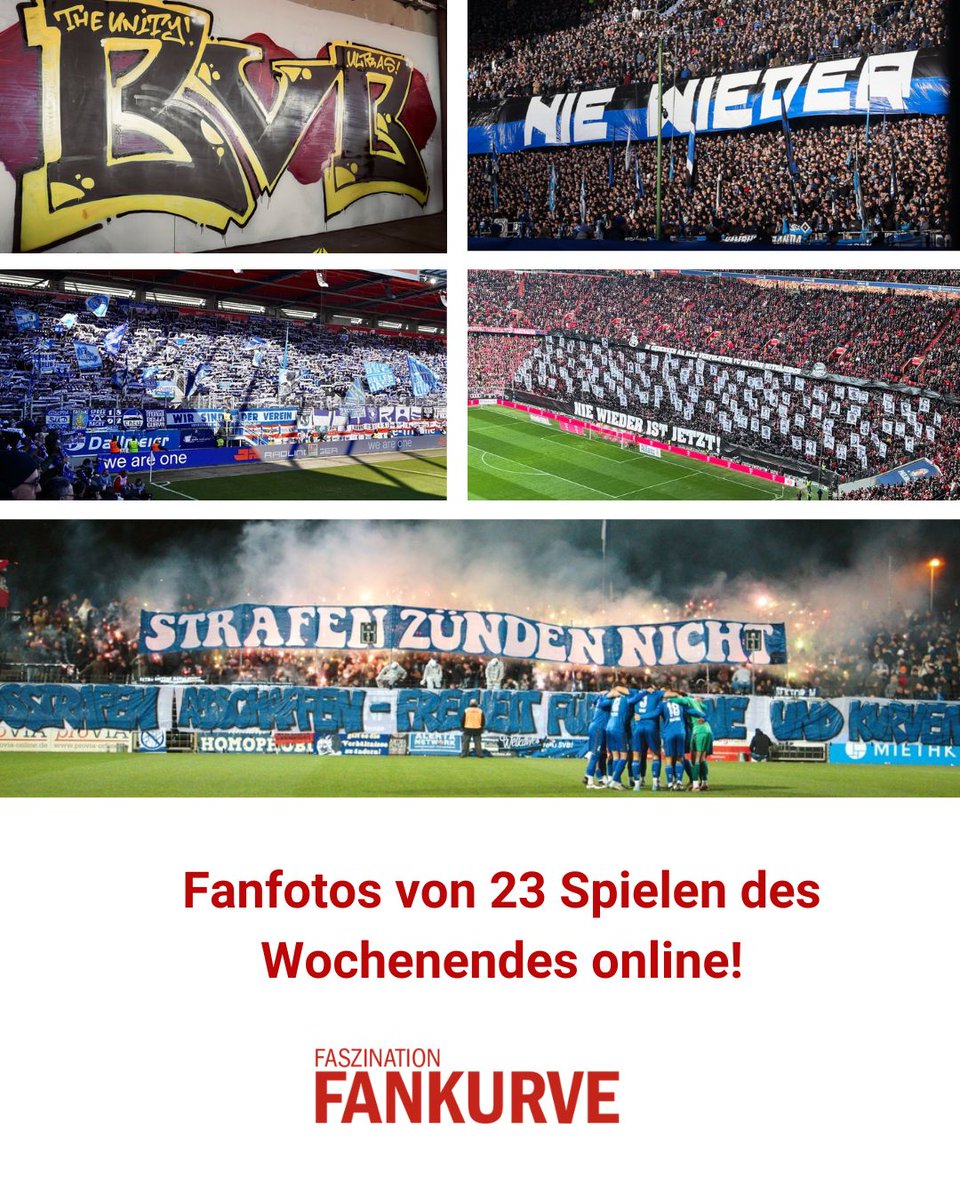 FasziFankurve's tweet photo. Fanfotos von bisher 23 Partien des Wochenendes von #Bundesliga bis #Regionalliga online: https://t.co/QBp3UStd5s... #ZFCBFC #FCKSCP #FSVCFC #Nulldrei #DSCRWE #B04TSG #HSVH96 #HFCRWE #BSCVFC #BOCSCF #S04FCM #FCURBL usw. https://t.co/R42ZwCqHsv
