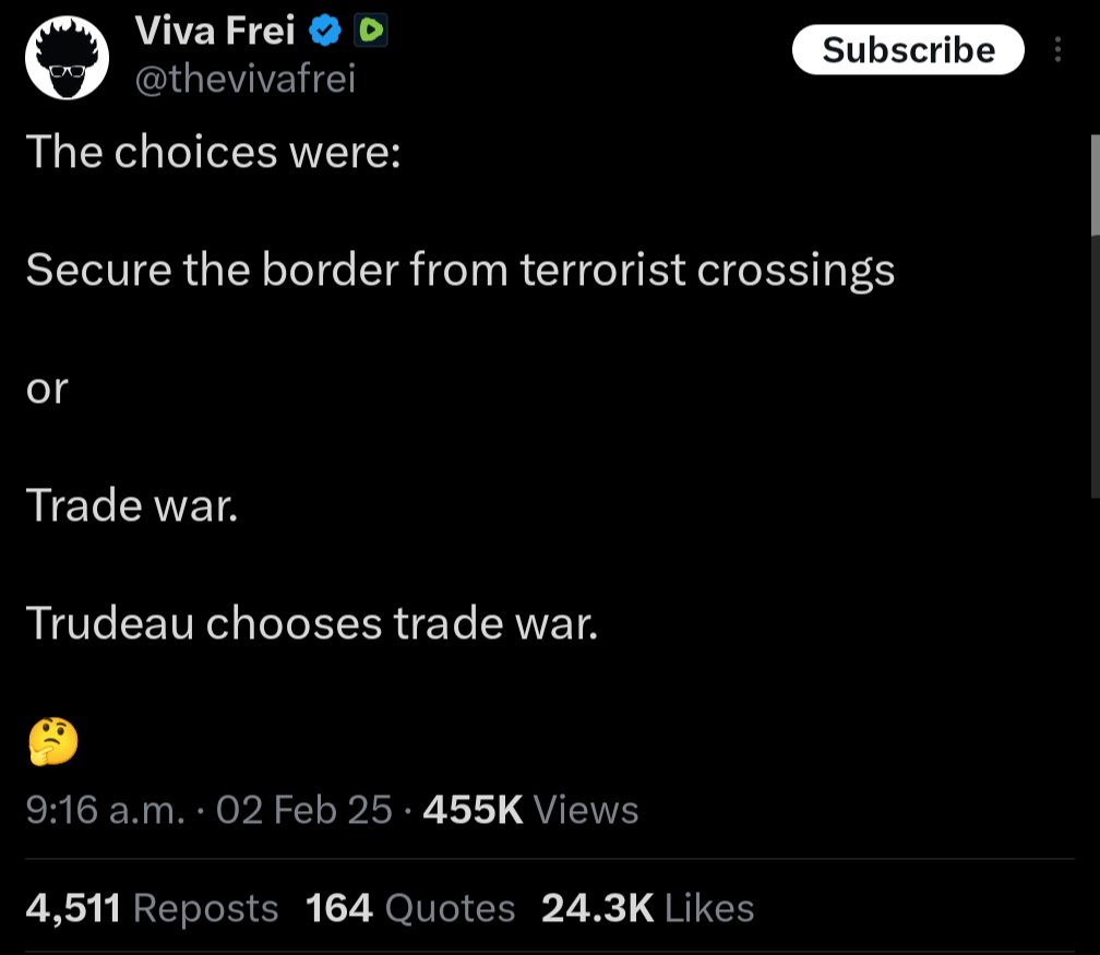 HenriAGS's tweet photo. Pro Freedom Convoy #MapleMAGA are taking the side of Donald Trump and/or want to be a 51st state

Back then they had flags, called themselves 'patriots', said traitors should be hanged

Now they cheer against Canada

Maybe their coup d'etat was never about freedom... 🤔

#cdnpoli https://t.co/rO4UmzaIkV