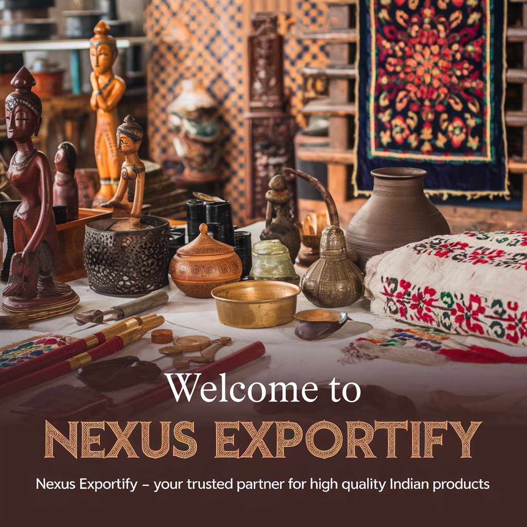 NexusExportify's tweet image. &quot;Bringing the best of India to the world! 🌍✨ Premium Handicrafts exported with love &amp;amp; quality. Bulk orders available! 🛒  

📩 Connect now! ➡️ (nexusexportify.com)  
#Makhana #IndianSpices #Handicrafts #NexusExportify #ExportQuality #IndiaToWorld&quot;