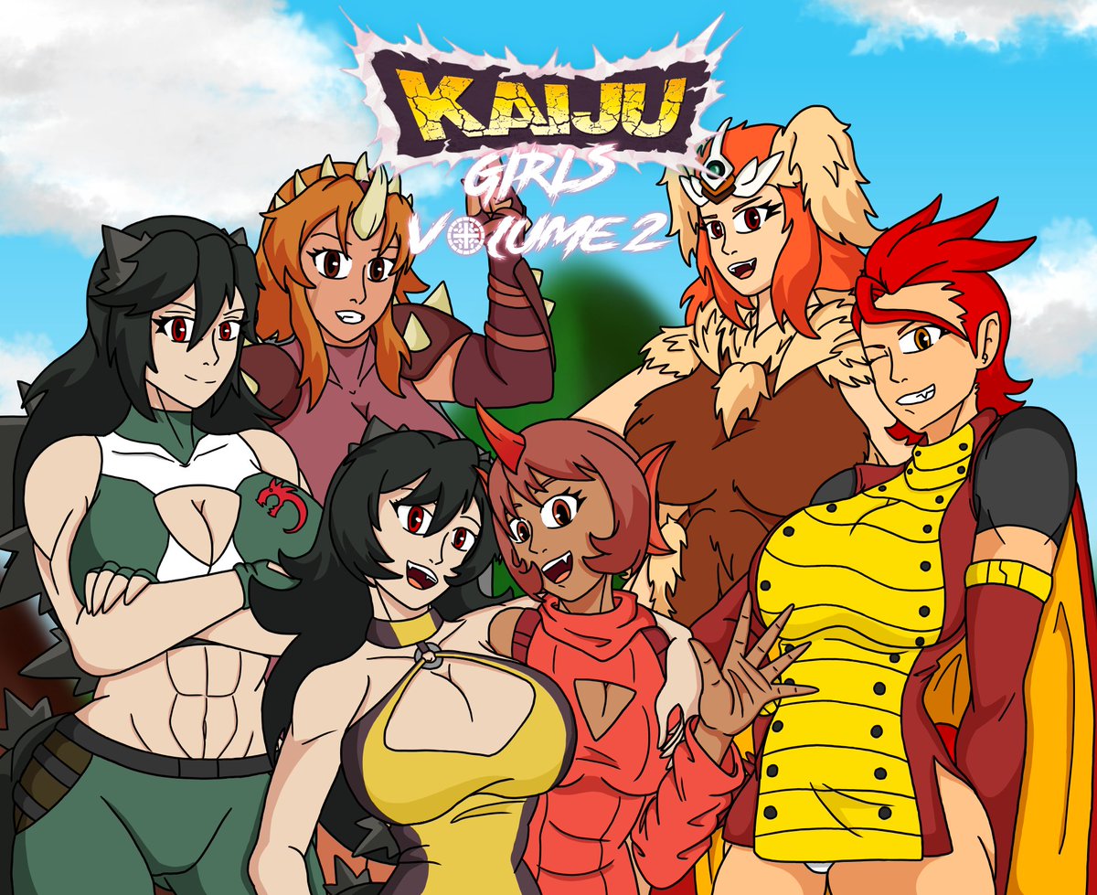 Updated @Enchant93812075's full shaded commission of the Kaiju