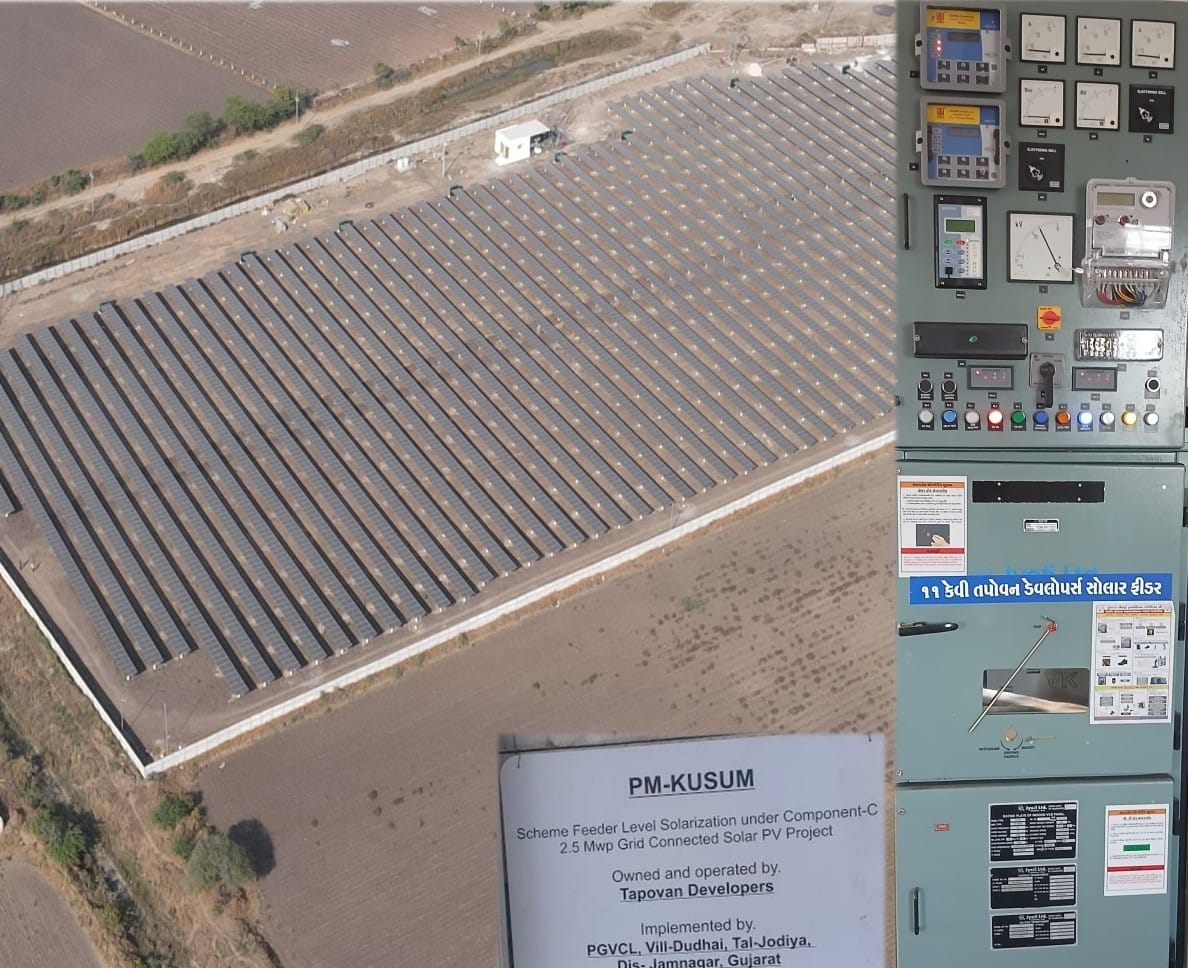 PGVCL Official (@paschimgujvcl) on Twitter photo Two more today...many more to come….PGVCL commissions 2 more Solar plants of 6.350 MW under PM KUSUM-C Feeder Level Solarization taking aggregate capacity to 127.186 MW.
#PMKUSUM
<a href="/CMOGuj/">CMO Gujarat</a> <a href="/mnreindia/">Ministry of New and Renewable Energy (MNRE)</a> <a href="/MinOfPower/">Ministry of Power</a>
<a href="/oiseaulibre3/">Suman Chandra, IAS</a> <a href="/KanuDesai180/">Kanu Desai</a>
<a href="/GujEPD/">Energy and Petrochemicals Department</a> <a href="/GuvnlOfficial/">GUVNL_official</a> Two more today...many more to come….PGVCL commissions 2 more Solar plants of 6.350 MW under PM KUSUM-C Feeder Level Solarization taking aggregate capacity to 127.186 MW.
#PMKUSUM
<a href="/CMOGuj/">CMO Gujarat</a> <a href="/mnreindia/">Ministry of New and Renewable Energy (MNRE)</a> <a href="/MinOfPower/">Ministry of Power</a>
<a href="/oiseaulibre3/">Suman Chandra, IAS</a> <a href="/KanuDesai180/">Kanu Desai</a>
<a href="/GujEPD/">Energy and Petrochemicals Department</a> <a href="/GuvnlOfficial/">GUVNL_official</a>