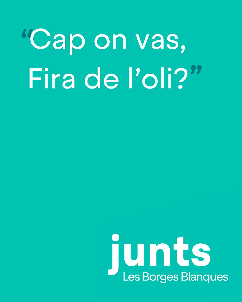 JuntsVLleida's tweet photo. ✍️ OPINIÓ | Cap on Vas, Fira de l'Oli?
Menys expositors d’oli, més paradetes de formatges i un pressupost que creix sense resultats clars. És hora de recuperar la seva essència! 💛💚
@juntslesborgesb
#FiraDeLOli #BorgesBlanques #OliVergeExtra #Tradició https://t.co/9eRiCfZT33
