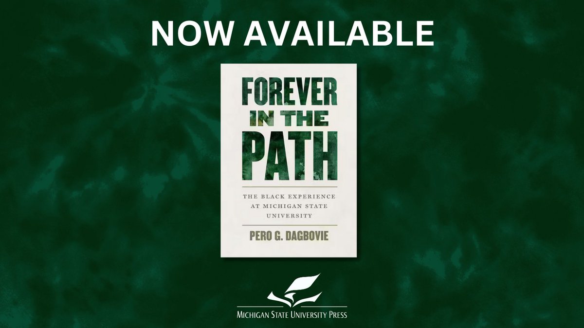 "Forever in the Path: The Black Experience at Michigan State University" offers a rich history of Black life at MSU, and turning points in the African American journey at America's first agricultural college.

For more information, please visit: msupress.org/9781611864946/…