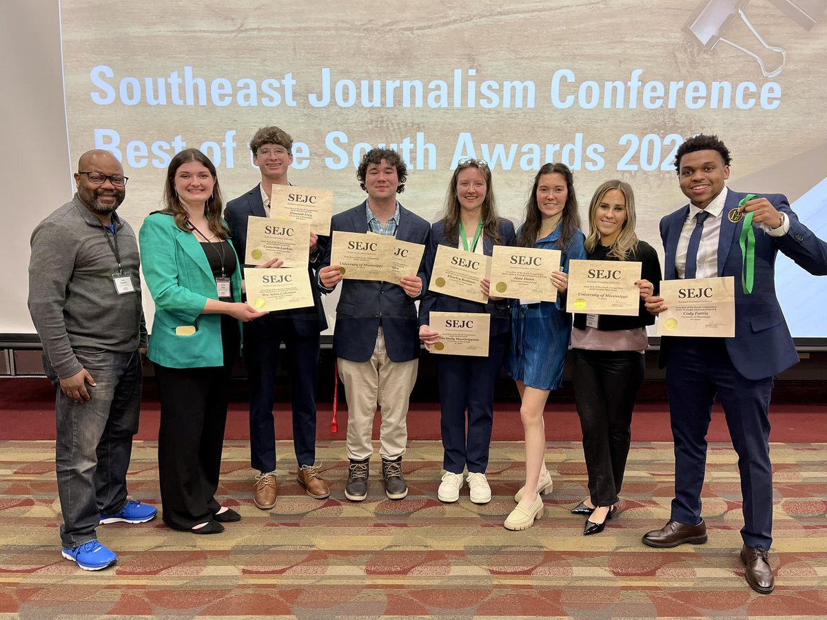 The S. Gale Denley Student Media Center had a strong showing at the Southeast Journalism Conference over the weekend, earning multiple awards and securing 3rd place for Best Overall School.