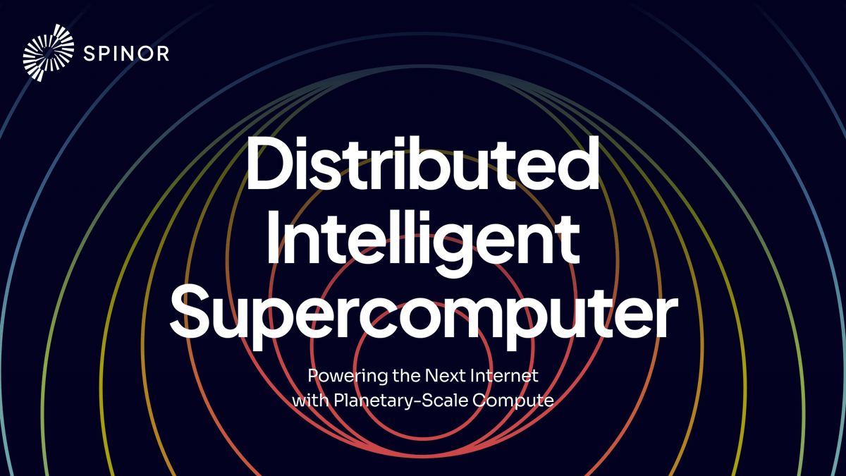 Introducing Spinor: The Distributed Intelligent Supercomputer for the Next Internet.

• Spinor turns the 2 billion+ computers on clouds, data centres and public internet into a decentralised "World Supercomputer".
• It is designed to crack the hardest problems across AI, games,
